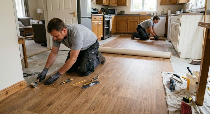 Linoleum Floor Installation in Zimmerman, MN
