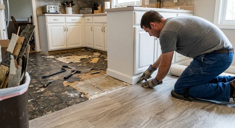 Linoleum Flooring Replacement in Zimmerman, MN