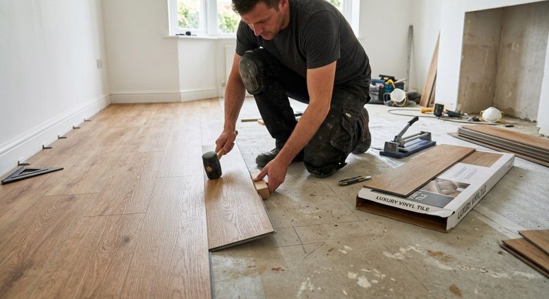 Luxury Vinyl Tile Installation in Anoka County, MN