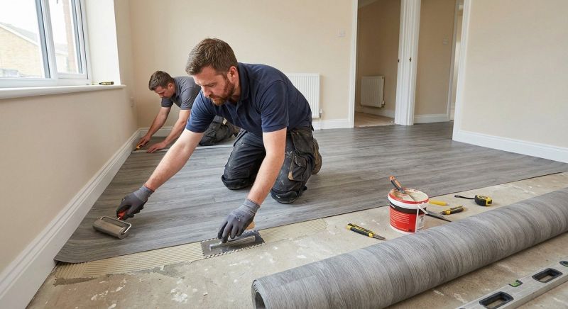 Sheet Linoleum Installation in Champlin, MN