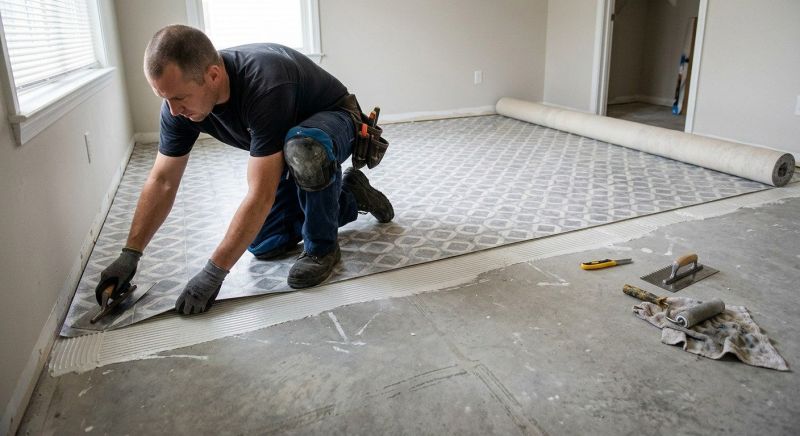 Sheet Vinyl Installation in Andover, MN