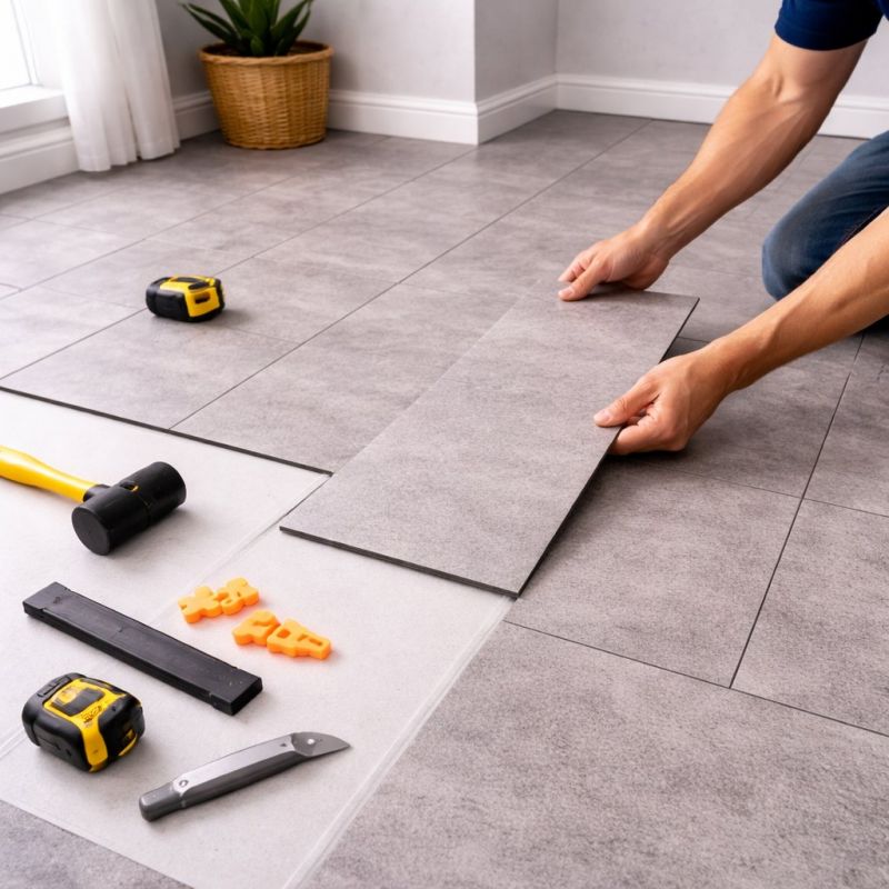 Vinyl Tile Installation in Zimmerman, MN